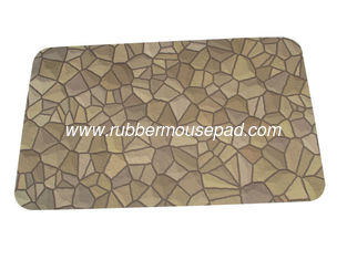 China Home Non-Skid Rubber Floor Carpet Mat With Soft Fabric Surface supplier