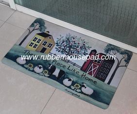 China Soft Recycled Rubber Floor Carpet Washable With Rectangular Shape supplier